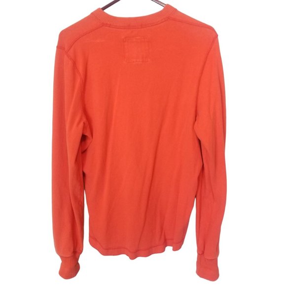 Abercrombie & Fitch Mens XL Orange Long Sleeves V- - Picture 6 of 6